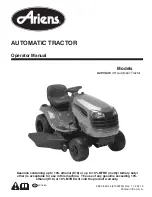 Preview for 1 page of Ariens A20VA46 Operator'S Manual