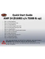 Preview for 1 page of Ariens AMP 24 Quick Start Manual