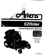 Ariens EZRider 008-1540 Owner'S/Operator'S Manual preview