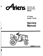 Preview for 1 page of Ariens HT Hydro Service Manual