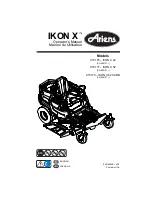 Preview for 1 page of Ariens IKON X 42 Operating Instructions Manual