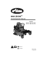 Preview for 1 page of Ariens Max Zoom 2552 Owner'S/Operator'S Manual