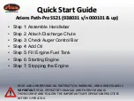 Ariens Path-Pro 9*38031 Quick Start Manual preview