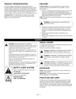 Preview for 3 page of Ariens Pro Zoom 1952S Owner'S/Operator'S Manual