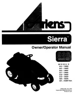 Preview for 1 page of Ariens Sierra 014-1340G Owner'S/Operator'S Manual