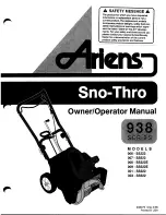 Ariens SNO-THRO 006-SS322 Operator'S Manual preview