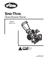 Ariens Sno-Thro 932500-520 Owner'S/Operator'S Manual preview