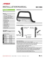 Aries B35-5008 Installation Manual preview