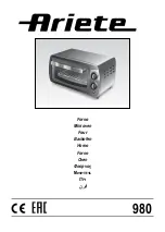 Preview for 1 page of ARIETE 0980 Manual