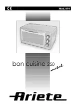 ARIETE BON CUISINE 250 Manual preview