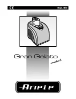 Preview for 1 page of ARIETE Gran Gelato metal 693 Manual