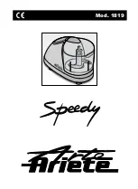 ARIETE Speedy 1819 Manual preview