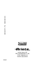 Preview for 14 page of ARIETE Speedy 1819 Manual