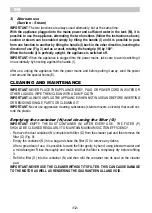 Preview for 14 page of ARIETE VAPORI ASPIRA 2700 Manual