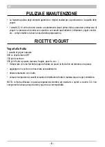 Preview for 8 page of ARIETE Yogurella Metal 620 Manual