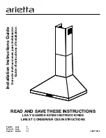 arietta AVN430SSB Installation Instruction Manual предпросмотр