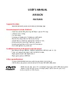 Arirang AR-36CN User Manual preview