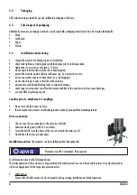 Preview for 8 page of ARIS LINEARIS Operating Instructions Manual