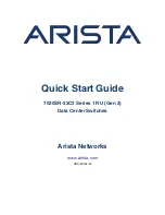 Arista 7020SR-32C2 Series Quick Start Manual preview