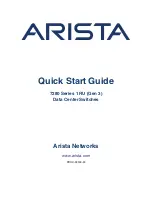 Arista 7280 Series Quick Start Manual preview