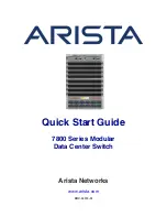 Arista 7800 Series Quick Start Manual preview