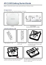 Preview for 2 page of Arista AP-C230E Getting Started Manual