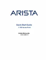 Arista C-100 Quick Start Manual preview