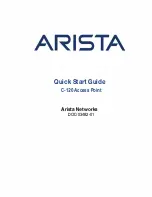 Preview for 1 page of Arista C-120 Quick Start Manual