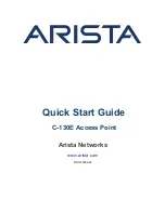 Arista C-130E Quick Start Manual предпросмотр