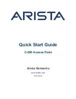 Arista C-200 Quick Start Manual preview