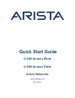 Arista C-250 Quick Start Manual preview