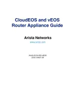 Arista CloudEOS Appliance Manual preview