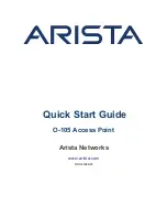 Arista O-105 Quick Start Manual preview