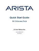 Preview for 1 page of Arista W-118 Quick Start Manual