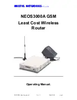 Aristel NEOS3000A Operating Manual preview