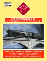 ARISTO-CRAFT TRAINS LIVE STEAM MIKADO 2-8-2 Instruction Manual preview