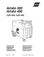 Aristo 320 Instruction Manual preview