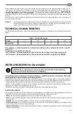 Preview for 53 page of Ariston 3626114 Instructions For Installation, Use, Maintenance