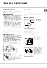 Предварительный просмотр 11 страницы Ariston 70FH 1039 P IX RU/HA Operting Instructions