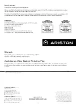 Preview for 12 page of Ariston 9351116000134 Installation Instructions Manual