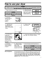 Предварительный просмотр 9 страницы Ariston A45V Use And Care & Installation Instructions Manual