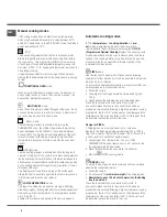 Предварительный просмотр 6 страницы Ariston A64IMCA1 Operating Instructions Manual