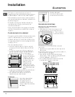 Предварительный просмотр 14 страницы Ariston A6ESC2F/EX Operating Instructions Manual