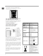 Предварительный просмотр 4 страницы Ariston A6VMH60/ AUS Operating Instructions Manual