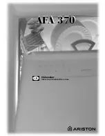 Preview for 1 page of Ariston AFA 370 Instructions For Installation And Use Manual