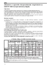 Preview for 78 page of Ariston Andris Lux Eco Instructions For Installation, Use, Maintenance