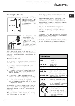 Preview for 3 page of Ariston AQ7L 05 U Instructions For Installation And Use Manual