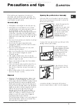 Preview for 9 page of Ariston AQ7L 05 U Instructions For Installation And Use Manual