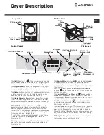 Предварительный просмотр 5 страницы Ariston AQCF 852 B U Instruction Booklet