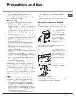 Предварительный просмотр 5 страницы Ariston AQUALTIS ADS9D 297 Instructions For Installation And Use Manual